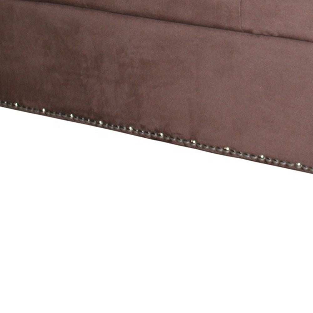 Cozy Brown Suede Storage Bench - Homeroots - Flyclothing LLC