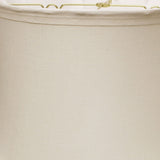 15" Snow Drum Trimmed Linen Lampshade - Homeroots - Flyclothing LLC