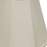 18" White Slanted Empire Monay Shantung Lampshade - Homeroots - Flyclothing LLC