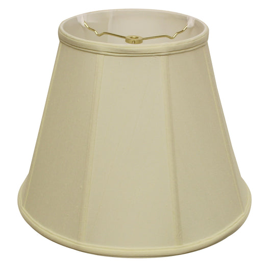 20" Ivory Slanted Empire Monay Shantung Lampshade - Homeroots