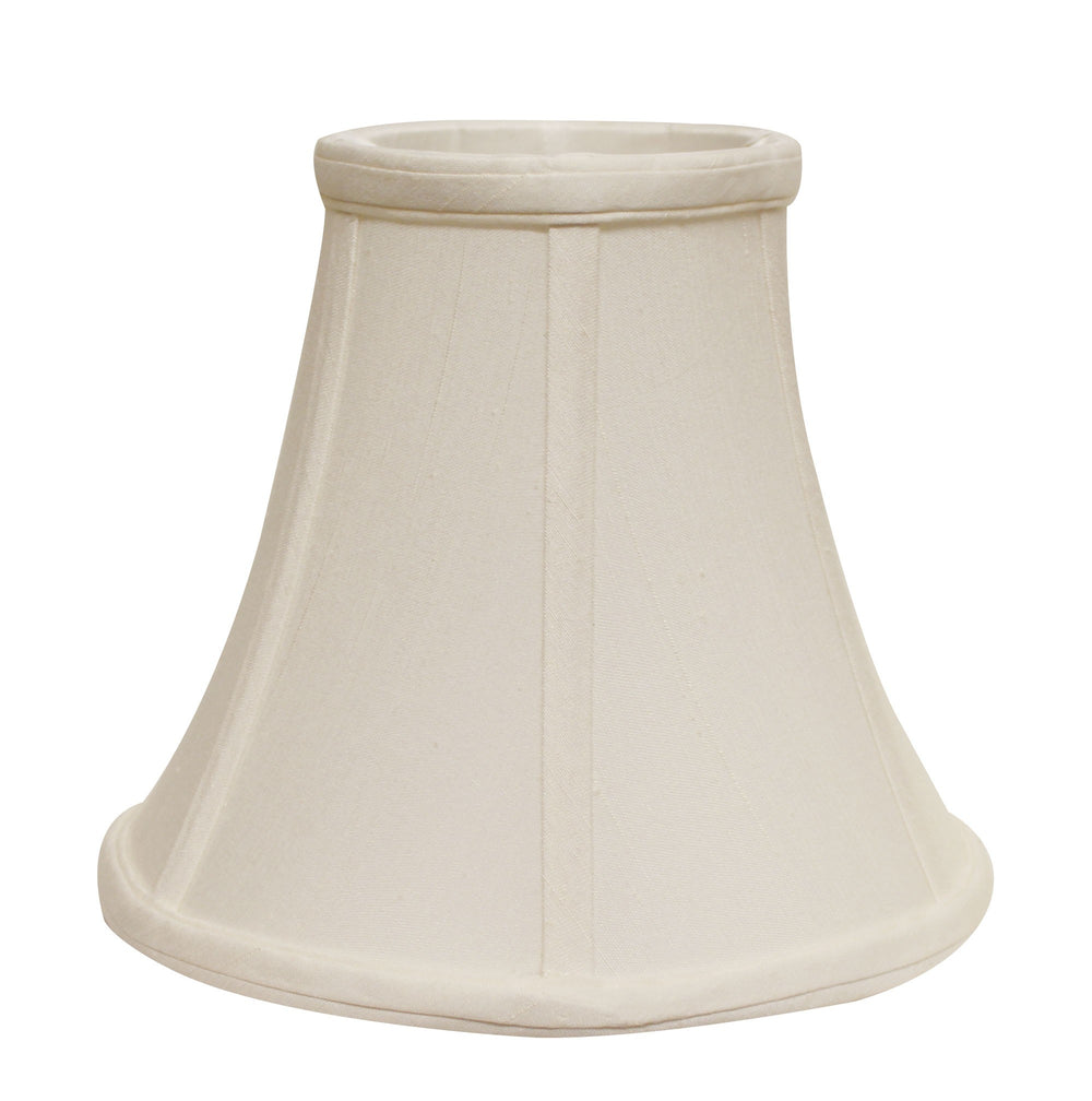 14" White Premium Bell Monay Shantung Lampshade - Homeroots - Flyclothing LLC