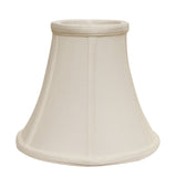 14" White Premium Bell Monay Shantung Lampshade - Homeroots - Flyclothing LLC