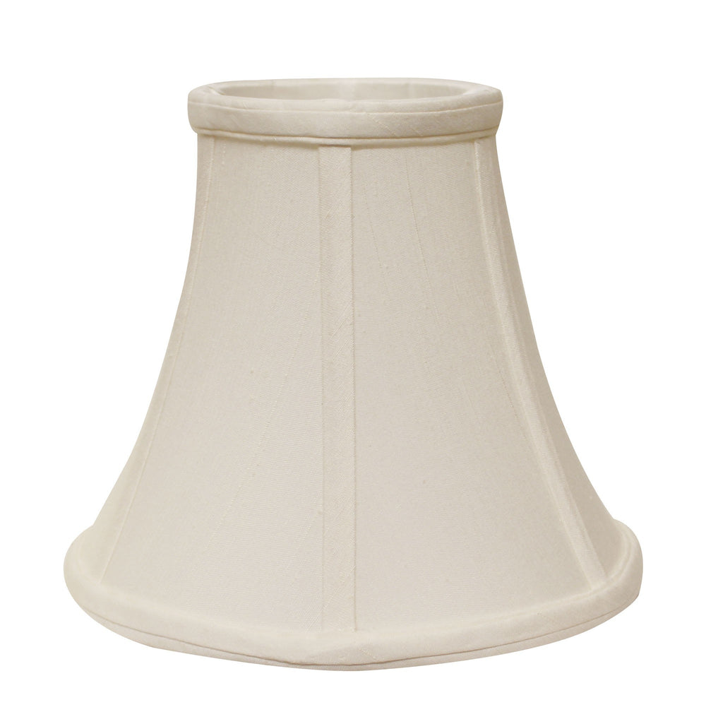 14" White Premium Bell Monay Shantung Lampshade - Homeroots - Flyclothing LLC
