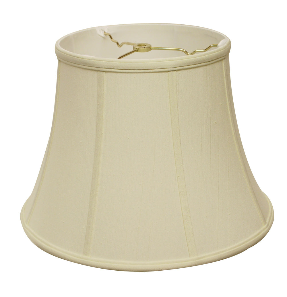 16" Ivory Altered Bell Monay Shantung Lampshade - Homeroots - Flyclothing LLC