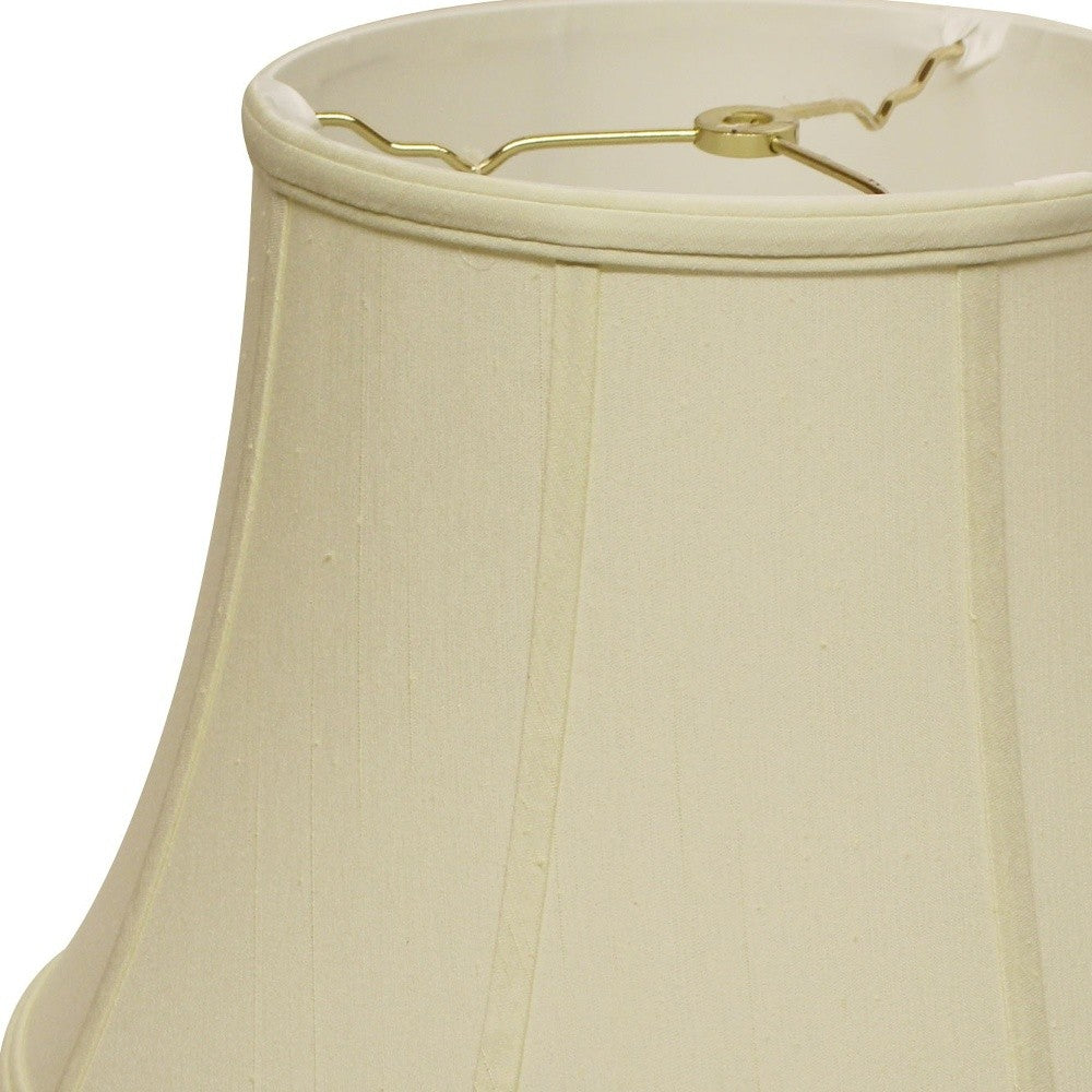16" Ivory Altered Bell Monay Shantung Lampshade - Homeroots - Flyclothing LLC