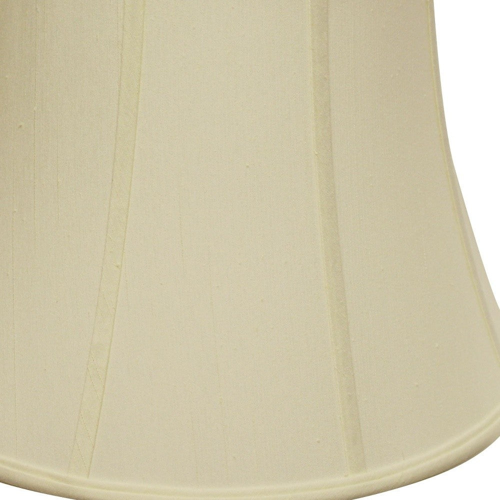 16" Ivory Altered Bell Monay Shantung Lampshade - Homeroots - Flyclothing LLC