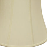 16" Ivory Altered Bell Monay Shantung Lampshade - Homeroots - Flyclothing LLC