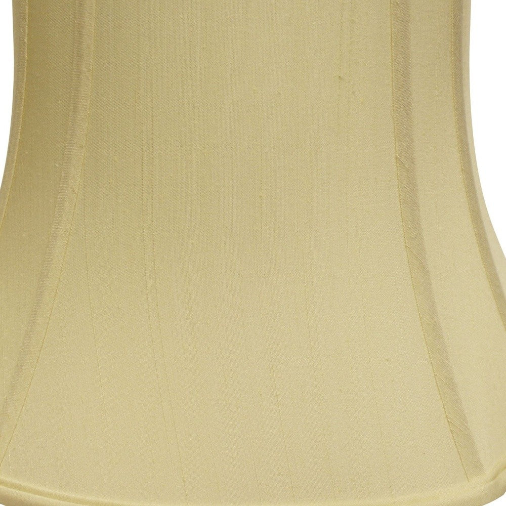 17" Antique White Reversed Oval Monay Shantung Lampshade - Homeroots - Flyclothing LLC