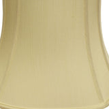 19" Antique White Reversed Oval Monay Shantung Lampshade - Homeroots - Flyclothing LLC