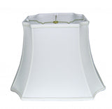 15" Snow Inverted Rectangle Shantung Lampshade - Homeroots - Flyclothing LLC