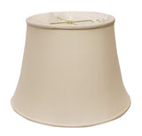 16" Biege Sloped Euro Bell Pongee Shantung Lampshade - Homeroots - Flyclothing LLC