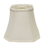14" White Slanted Square Bell Monay Shantung Lampshade - Homeroots - Flyclothing LLC