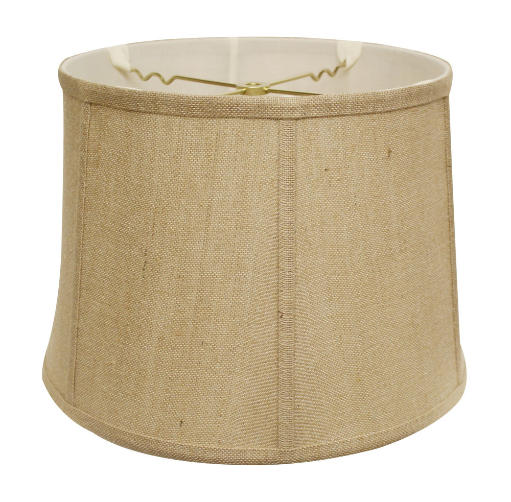 15" Golden Fiber Throwback Drum Burlap Lampshade - Homeroots - Flyclothing LLC