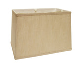 14" Golden Fiber Throwback Rectangle Burlap Lampshade - Homeroots - Flyclothing LLC