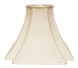 18" Ivory Slanted Notch Square Shantung Lampshade - Homeroots - Flyclothing LLC