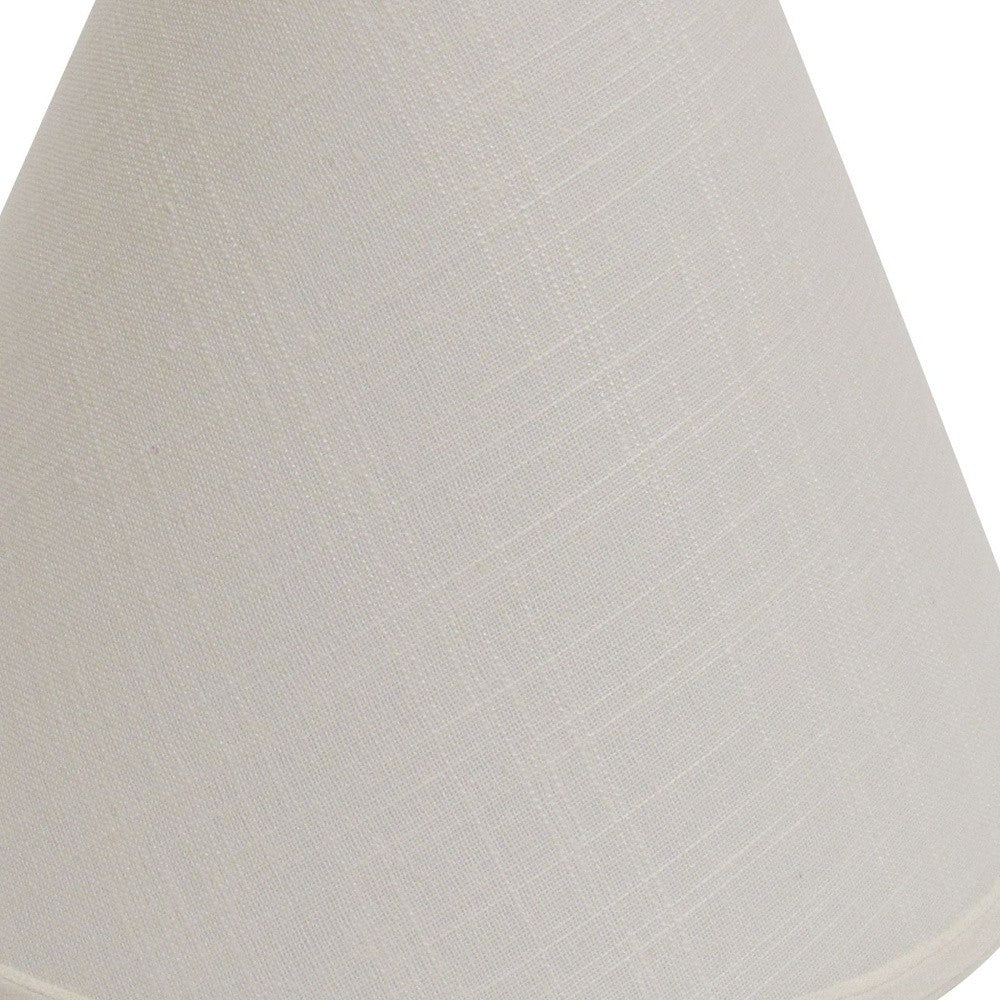 13" Off White Deep Cone Linen Lampshade - Homeroots - Flyclothing LLC