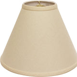 15" Parchment Biege Deep Cone Slanted Linen Lampshade - Homeroots - Flyclothing LLC