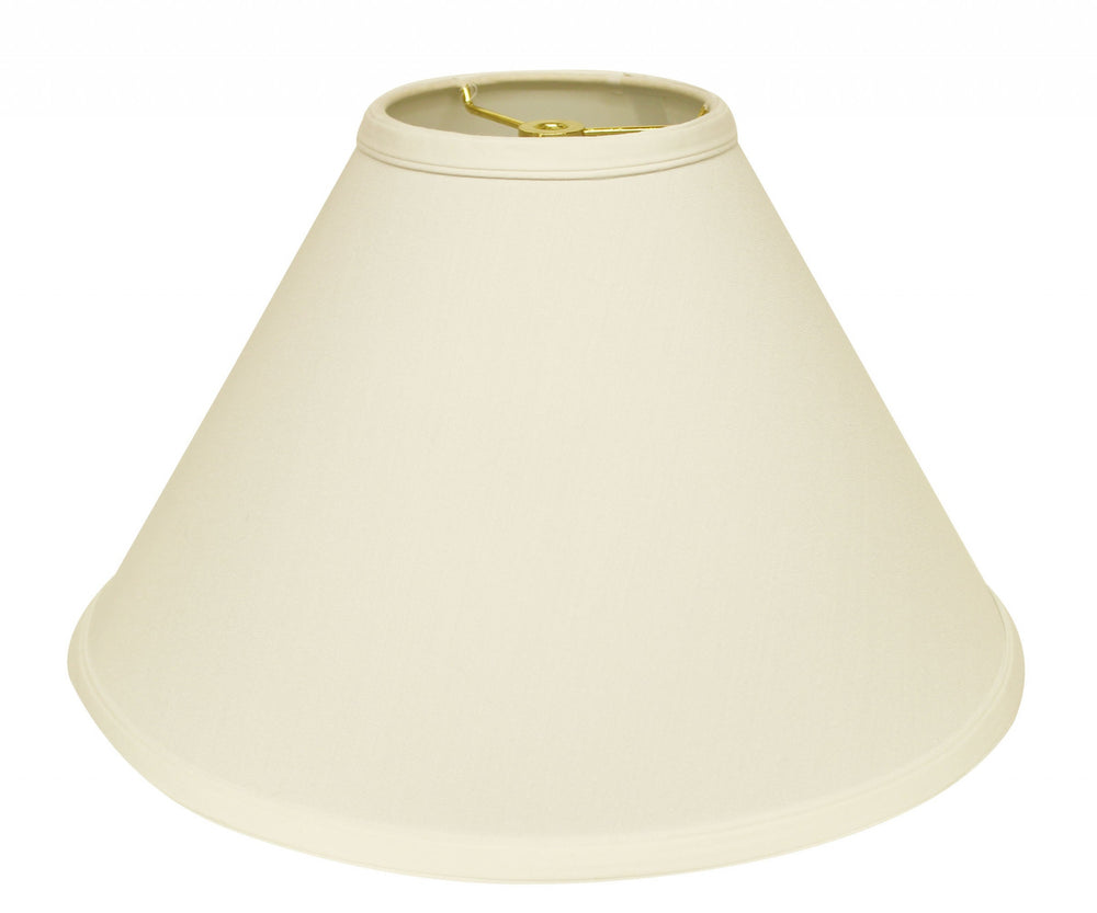 15" Ivory Deep Cone Slanted No Slub Lampshade - Homeroots - Flyclothing LLC