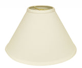 15" Ivory Deep Cone Slanted No Slub Lampshade - Homeroots - Flyclothing LLC