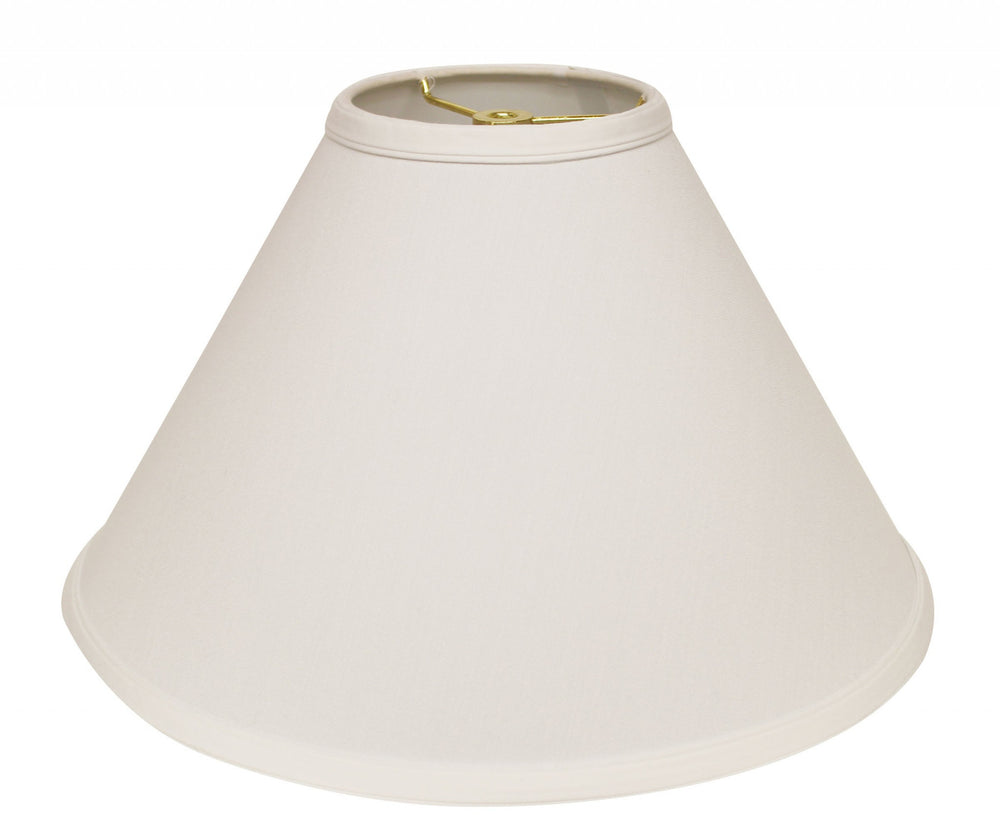 15" White Deep Cone Slanted No Slub Lampshade - Homeroots - Flyclothing LLC
