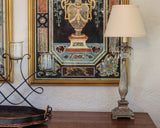 8" Slate Grey Empire Hardback Slanted No Slub Lampshade - Homeroots - Flyclothing LLC