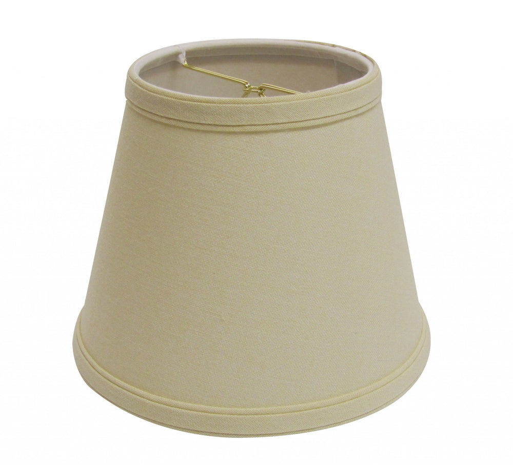 10" Parchment Biege Empire Hardback Slanted Linen Lampshade - Homeroots - Flyclothing LLC