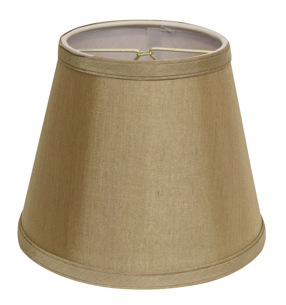10" Pale Brown Empire Hardback Slanted No Slub Lampshade - Homeroots - Flyclothing LLC