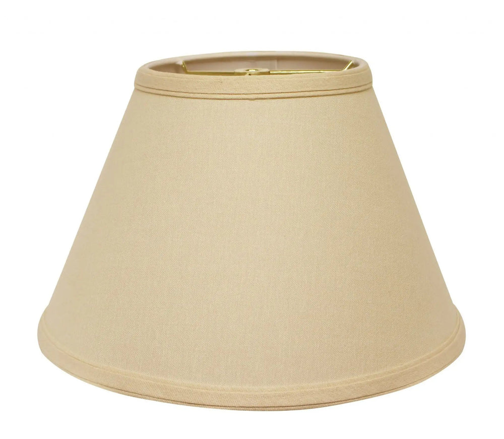 12" Parchment Beige Empire Hardback Slanted Linen Lampshade WF - Homeroots - Flyclothing LLC
