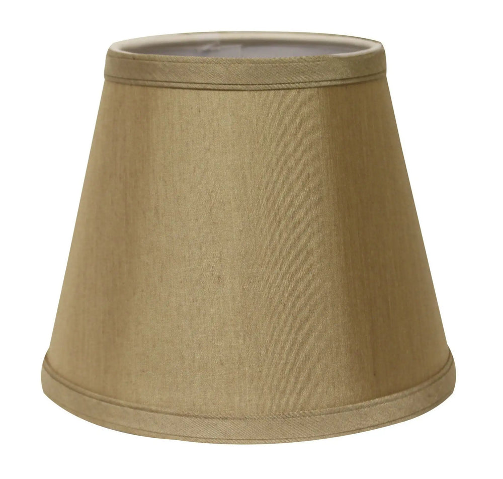 12" Pale Brown Empire Hardback Slanted No Slub Lampshade - Homeroots - Flyclothing LLC