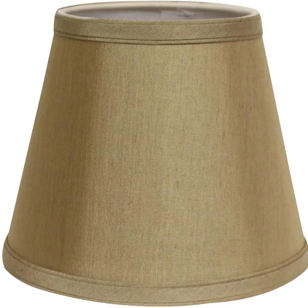 12" Pale Brown Empire Hardback Slanted No Slub Lampshade - Homeroots - Flyclothing LLC