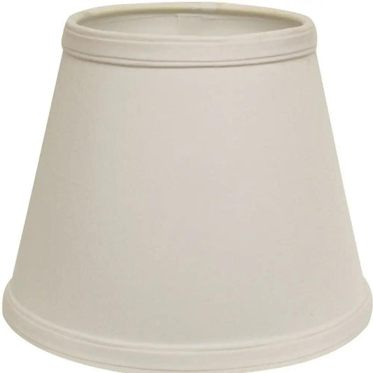 12" White Hardback Empire Slanted Slanted No Slub Lampshade - Homeroots