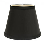 12" Black with White Hardback Empire Slanted Slanted Shantung Lampshade - Homeroots - Flyclothing LLC