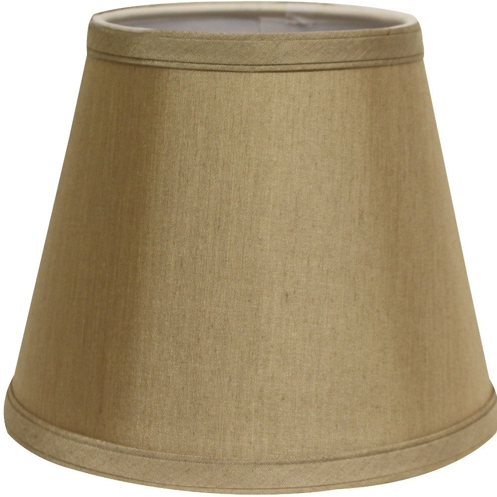19" Pale Brown Empire Slanted No Slub Lampshade - Homeroots - Flyclothing LLC