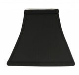 8" Black with White Lining Square Bell Shantung Lampshade - Homeroots - Flyclothing LLC