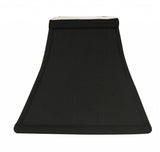 10" Black with White Lining Square Bell Shantung Lampshade - Homeroots - Flyclothing LLC