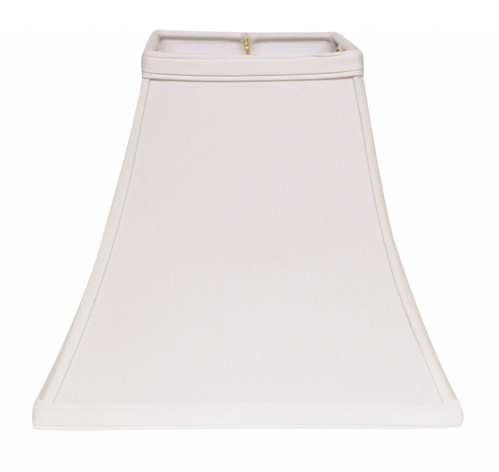 10" White Square Bell No Slub Lampshade - Homeroots - Flyclothing LLC