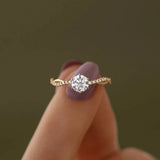 925 Sterling Silver Zircon Ring - Trendsi - Flyclothing LLC