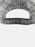 Plaid Adjustable Cotton Baseball Cap - Trendsi - Flyclothing LLC