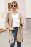 Open Front Long Sleeve Cardigan - Trendsi - Flyclothing LLC