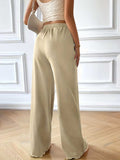 Full Size Drawstring Pocketed Wide Leg Pants - Trendsi - Flyclothing LLC