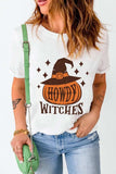 HOWDY WITCHES Round Neck Short Sleeve T-Shirt - Trendsi - Flyclothing LLC