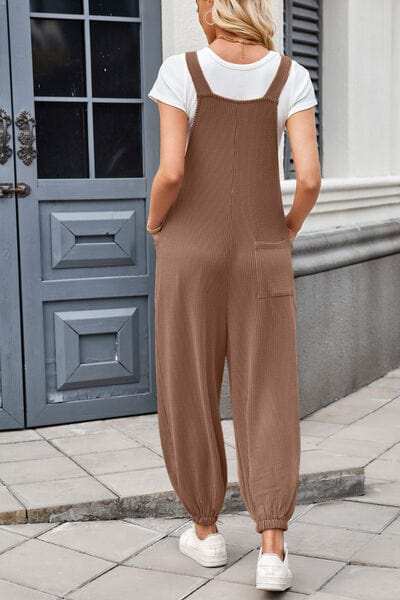 Lovelet Knotted Strap Overalls with Pockets - Trendsi - Flyclothing LLC