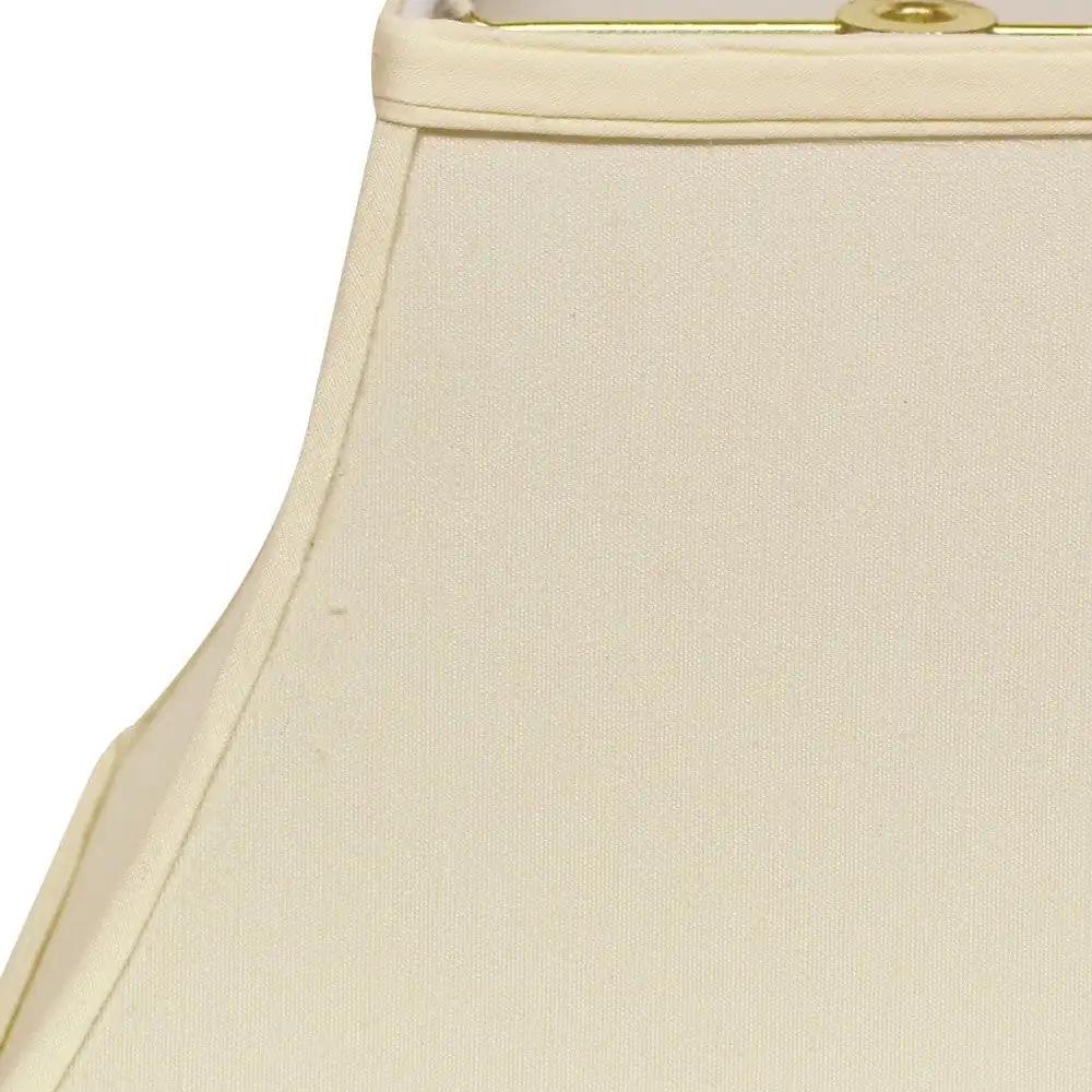 14" Ivory Rectangle Bell No Slub Lampshade - Homeroots - Flyclothing LLC