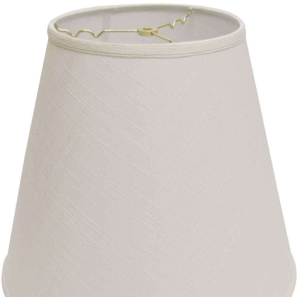 16" Off White Deep Empire Linen Lampshade - Homeroots - Flyclothing LLC