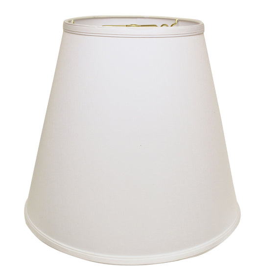 18" White Deep Empire No Slub Lampshade - Homeroots