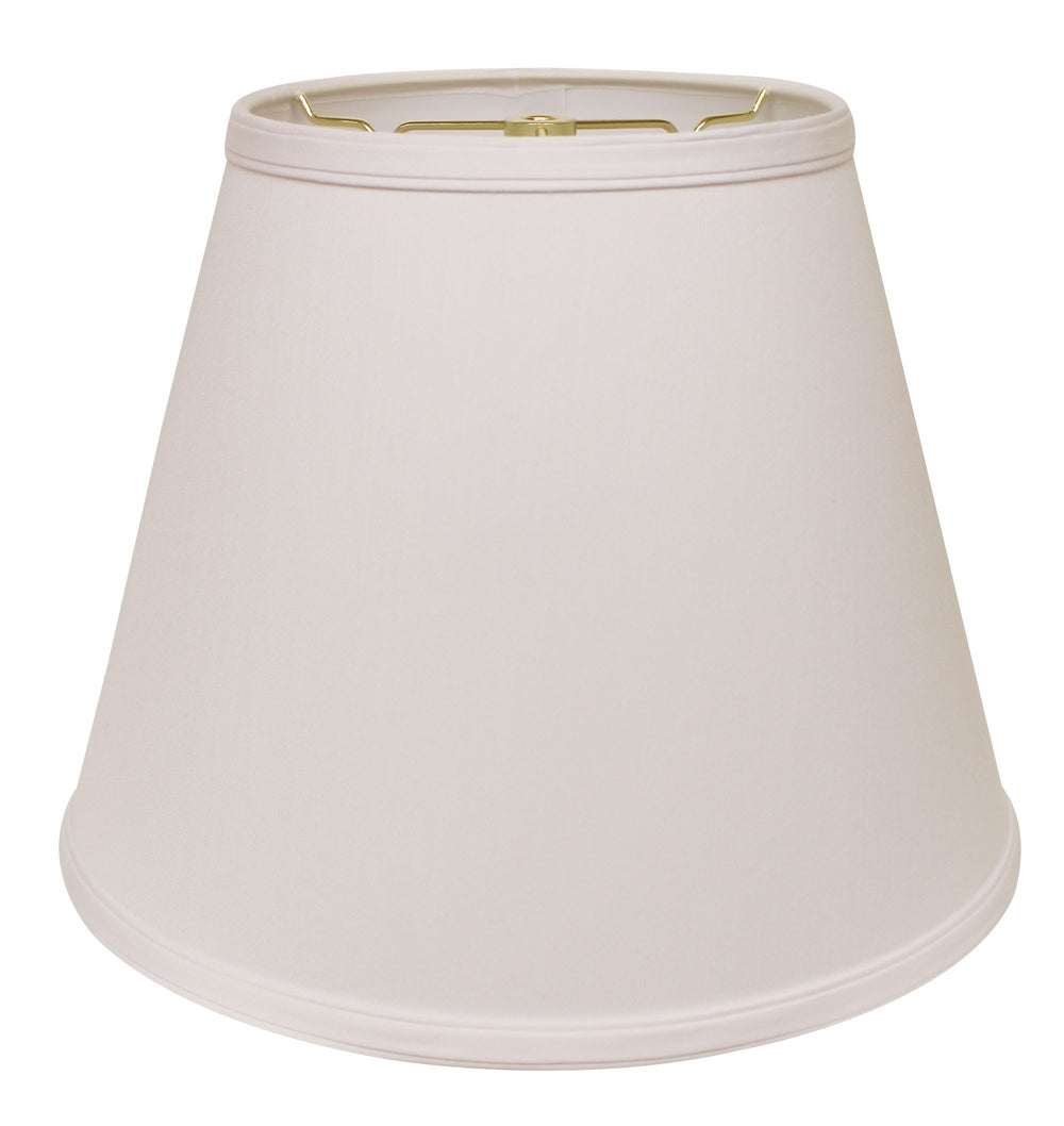 14" White Empire Deep Slanted No Slub Lampshade - Homeroots - Flyclothing LLC