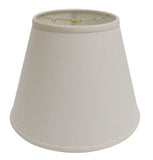 16" White Empire Deep Slanted Linen Lampshade - Homeroots - Flyclothing LLC