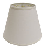 18" White Empire Deep Slanted Linen Lampshade - Homeroots - Flyclothing LLC