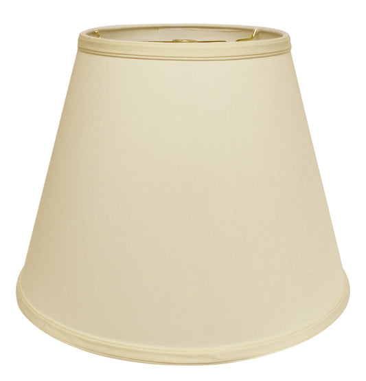 18" Ivory Empire Deep Slanted No Slub Lampshade - Homeroots
