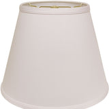 18" White Empire Deep Slanted No Slub Lampshade - Homeroots - Flyclothing LLC